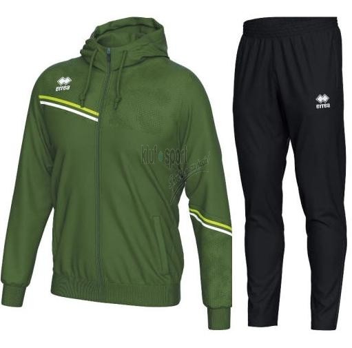 dres treningowy męski zielono-czarny Errea Eber