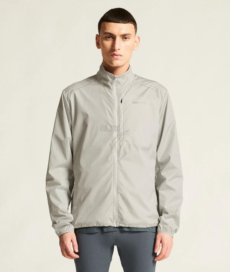 Męska kurtka biegowa Craft Essence Wind Jacket w kolorze jasnopopielatym