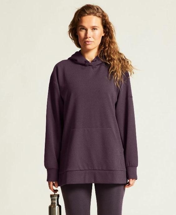 Craft ADV Join Long Hoodie – Ekskluzywna, Przedłużana Bluza Damska w Kolorze Dark Plum