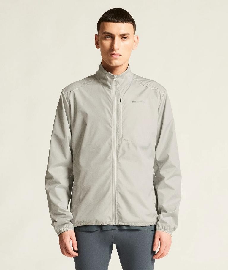 Męska kurtka biegowa Craft Essence Wind Jacket w kolorze jasnopopielatym