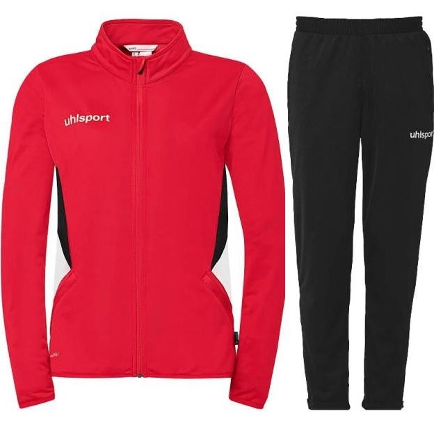 dres treningowy damski uhlsport equipe 29 czerwono-czarny
