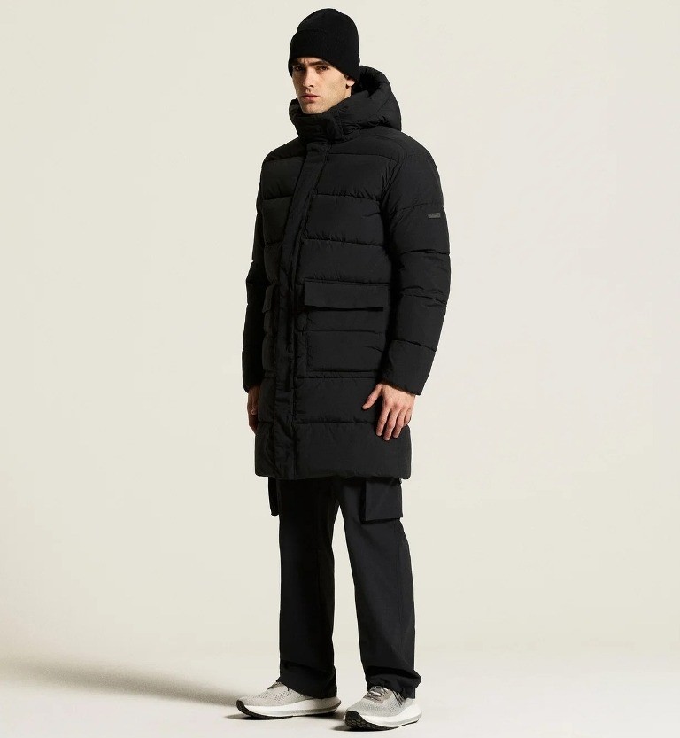 płaszcz męski zimowy pikowany craft urban padded czarny