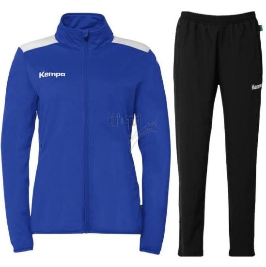 damski dres treningowy kempa emotion 27 niebiesko-czarny