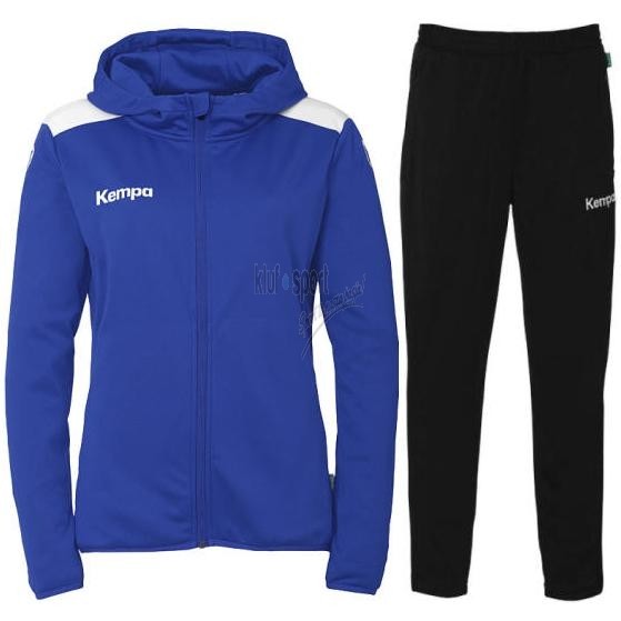 damski dres treningowy kempa emotion 27 niebiesko-czarny