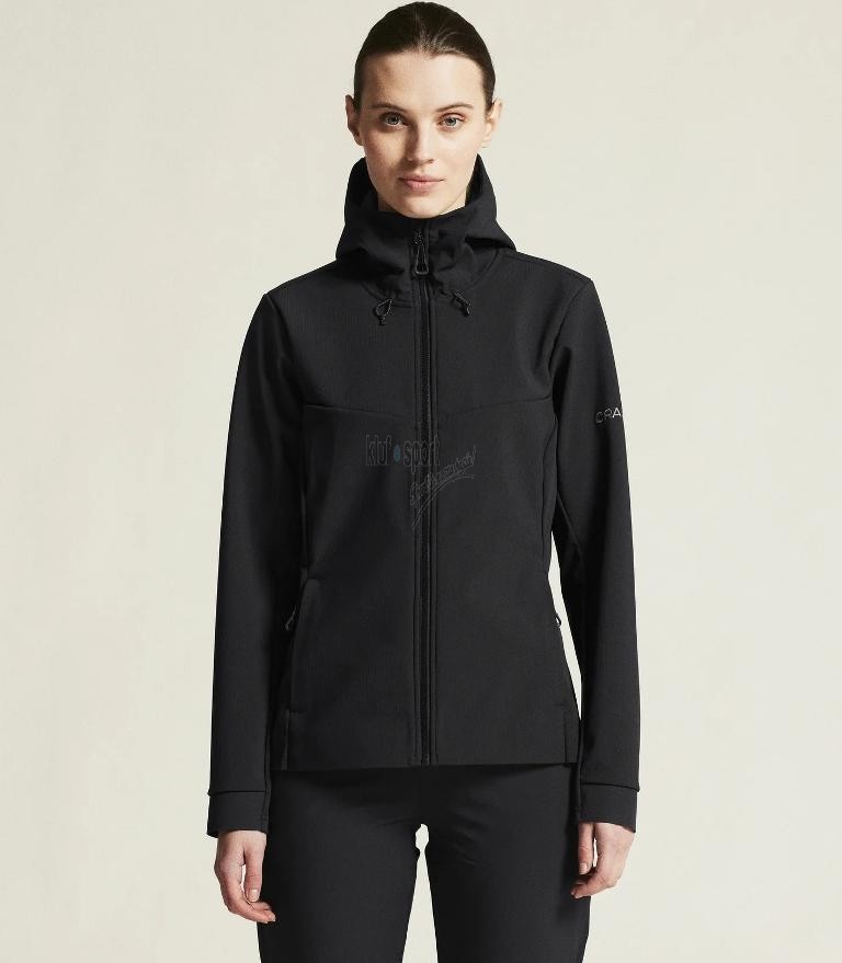 Damska kurtka softshell Craft ADV Explore Softshell 2.0 w kolorze czarnym
