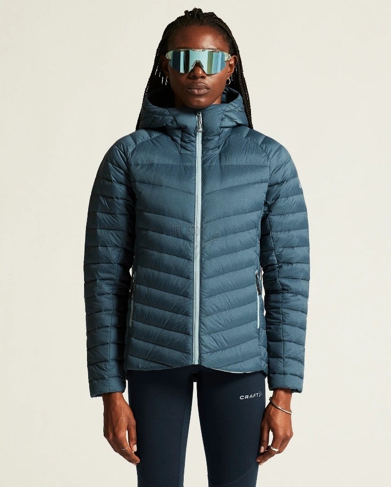 kurtka puchowa damska craft adv explore light down niebieska