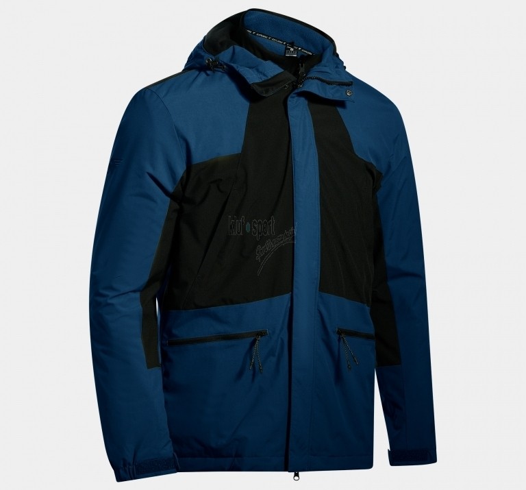 Męska zimowa kurtka outdoorowa Joma Explorer w kolorze granatowo-czarnym z kapturem