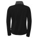 Damska bluza treningowa Kempa Athletics 29 czarno-antracytowa z geometrycznym wzorem na ramionach i taliowanym krojem.