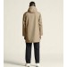 Beżowy płaszcz przeciwdeszczowy Craft Urban Shell Coat Uni – długi hardshell męski z kapturem.