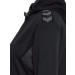 Damska czarna bluza reprezentacyjna Hummel Authentic full zip z kapturem, szarymi wstawkami