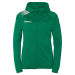 Zielona bluza damska Kempa z kapturem na zamek