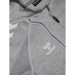 Damska szara bluza z kapturem Hummel Move 2.0 Cotton Zip – rozpinany model z białym logo na piersi i charakterystycznymi szewronami na ramionach.