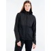 Czarna damska kurtka sportowa Craft ADV Unify Lumen z odblaskowym wzorem na ramionach i kapturem – widoczność 360 stopni.