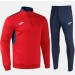 Męski dres treningowy Joma – czerwono-granatowy komplet z bluzą Winner IV i spodniami Champion VIII.