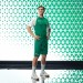 Męski zielono-biały strój do piłki ręcznej Kempa Ambition 28 składający się z koszulki meczowej i spodenek Performance