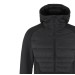 Męska czarna kurtka hybrydowa Craft ADV Explore Light Down – pikowany korpus z puchem i gładkie, elastyczne rękawy.