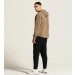 Beżowa męska kurtka polarowa Craft Join Pile Fleece – gruba bluza z kapturem typu baranek.