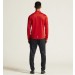 Męski dres treningowy Craft Squad Go – czerwona rozpinana bluza z logo Craft oraz czarne techniczne spodnie treningowe.