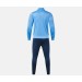 Męski dres treningowy Joma Phoenix II – błękitno-granatowa bluza sportowa zapinana na zamek oraz dopasowane spodnie treningowe z logo Joma.